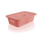 Cesta Organizadora M Baixa CO520 Rosa Quartzo - Ou