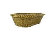 Cesta Oval Polyrattan Verde 29X24X8cm