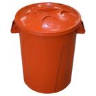 Cesto balde plástico 60 litros com tampa cores