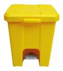 Cesto De Lixo 15 Litros Com Pedal Amarelo