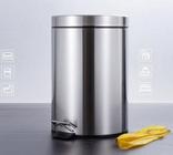 Cesto De Lixo 3lts 100% Inox C/ Pedal Cesto Removível Banheiro Cozinha Escritorio - Wincy