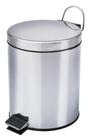 Cesto De Lixo 5Lts 100% Inox Com Pedal Banheiro E Cozinha