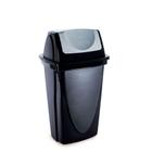 Cesto de lixo plástico Preto basculante - 3485 - 9 Litros - Plasútil - Plasutil