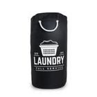 Cesto De Roupa Lavanderia Saco Laundry 25L Preto Secalux