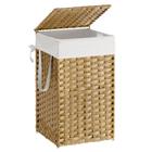 Cesto de roupa suja SONGMICS Synthetic Rattan 65L com tampa Goose