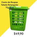 Cesto de Roupas Telado Retangular 72 Litros - AJA