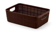 Cesto Home Organize - 1,6 lts - Marrom - Plasnorthon