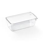 Cesto Organizador Amarilis Transparente retangular7,6x15,2cm 0,6l Casa&Ideia