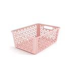 Cesto Organizador Caixa Cesta Rosa 28cm - UZ