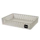 Cesto Organizador Grande 34 x 26 x 6,5 Cestinho Caixa Gaveta Organizadora Multiuso Rattan