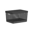 Cesto Organizador Grid C/Tampa 20L Preto OU