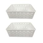 Cesto Organizador Premium Branco 19x13,5x6,5Cm - 123 Organizei