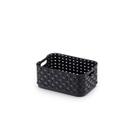 Cesto Organizador Retangular Rattan Preto 520Ml Arthi