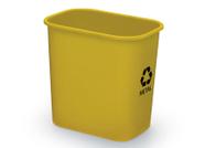 Cesto Para Lixo Reciclável 12,5 Litros Amarelo Waleu