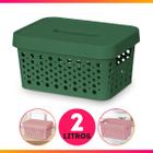 Cesto Rattan - COM Tampa - 2L - PAI - Usual Utilidades