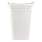 Cesto Rattan Tampa Basculada Branco