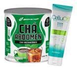 Chá Abdomen Diurético + Gel Redutor Celluoff Anti Celulite