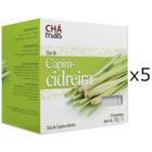 Chá de Capim-Cidreira Natural Kit com 5 Caixas de 10 Sachês cada - Chá Mais