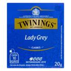 Chá Twinings Preto Lady Grey 10 sachês