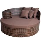 Chaise Meia Lua em Alumínio com Almofadas Impermeáveis Piscina, Jardim, Área, Sala Trama Original