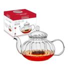 Chaleira Bule de Vidro Com Infusor 400ml Pequena Chá Pequena