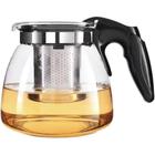 Chaleira Bule De Vidro Com Infusor Chá Café Inox 950ml