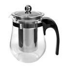 Chaleira Bule De Vidro Com Infusor De Chá Inox 500ml