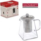 Chaleira Bule Vidro Borossilicato com Infusor de Chá 550ml - Hauskraft