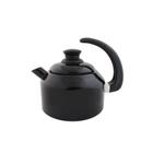 Chaleira Classica Aço E Esmaltada Preta - Agata 1.5 Litros