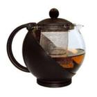 Chaleira Com Infusor 750 Ml Vidro Marron