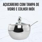 Chaleira Com Tampa e Aviso Apito Em Aço Inox 2 Litros Vermelha Preta Inox