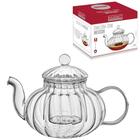 Chaleira De Vidro Borossilicato Com Infusor Hauskraft 400Ml