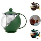 Chaleira de Vidro Com Infusor 750ml Filtro em Inox Chá Café