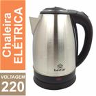 Chaleira Elétrica Jarra Bule Garrafa Aço Inox 1,8 Litros 1500W Potência 220v Jarro Elétrico