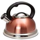 Chaleira Inox Com Apito 3 Litros Cobre