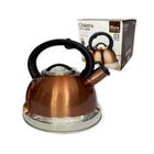 Chaleira Inox Com Apito Crown Bronze 3 Litros - Bronze - Wincy