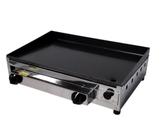 Chapa de Lanche 40x60 a gás Inox Ferro Fundido Profissional JBC Eletro