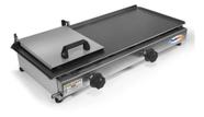 Chapa De Lanche Bifeteira Com Prensa 60x30 Inox A Gás 2 Bocas Prat - Pratic