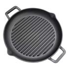 Chapa Ferro Fundido Redonda N31 Grill Aquece Por Igual