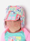 Chapéu Bebê Menina Com Proteção Solar Unicórnio Cherry Puket