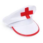 Chapeu Branco de Enfermeiro da Cruz Vermelha para Fantasia Tematica 16x27
