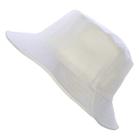 Chapéu Bucket Hat Branco Masculino Feminino Liso Confortável