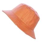 Chapéu Bucket Hat Salmão Unissex Liso Looks Confortável Boné