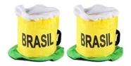 Chapeu Caneca Chopp Brasil Torcedor Copa 2022