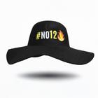 Chapéu Cata Ovo Natanzinho Lima Preto Unissex  Aveludado Personalizado com Frase 