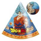 Chapéu de Aniversário Festa Dragon Ball Super 8 Unidades - Festcolor