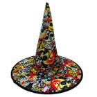 Chapéu De Bruxa Estampado Sortido Halloween Carnaval Fatasia