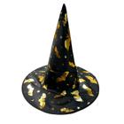 Chapéu De Bruxa Halloween Estampado Aranha Bruxa Morcegos