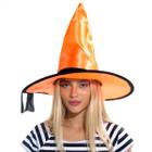 Chapéu De Bruxa Laranja Halloween Abrakadabra Fantasias - Forum novelties