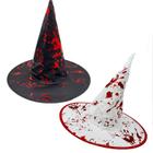 Chapéu De Bruxa Sangue Halloween Festa Carnaval Acessório
